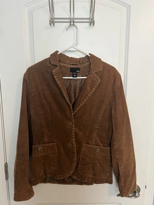 Blazer de pana para mujer H&M talla 10 chaqueta marrón Foto 1 de 2