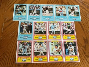 LOT 13 DIFFERENT DRAKES BIG HITTERS BASEBALL CARDS 1981 EX+/NM+ CARTER LYNN S1 - Picture 1 of 14