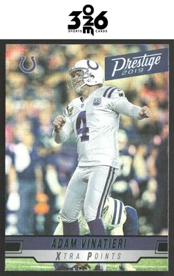 Adam Vinatieri 2019 Panini Prestige Xtra Points Green #94 - Image 1 of 2