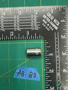 Vintage Chrome Metric 13/32" Deep Socket 6 Point 1/4" Drive, Made in Taiwan - Picture 1 of 3