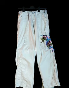Cars Jeans Trousers Girls Embroidered Sequins Grey Pockets Bloomer Years 14 - Picture 1 of 14