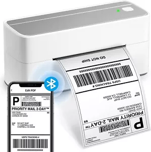Bluetooth Thermal Shipping Label Printer 4x6 Label Marker Machine (6J) - Picture 1 of 3