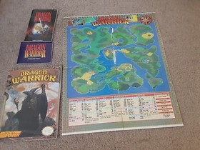 VTG 1989 Dragon Warrior (NES)  Strategy Guide W/POSTER/MANUAL/HANDBOOK READ!