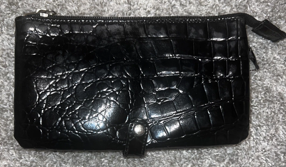 Cartera negra de gamuza sintética NINE WEST Foto 1 de 4