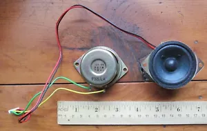 (2) Speakers 1.25" 8 Ohm 1W P86AA w/ leads Computer Docking Station 2" mount - Picture 1 of 1