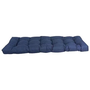 Blazing Needles 60-inch by 19-inch Tufted Solid Outdoor Spun Polyester Loveseat - Picture 1 of 1