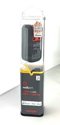 USB-C into iPhone Cable Wall Charger Block and Cable -3.5 ft - Image 1 of 4