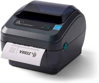 Zebra GX420D 203dpi USB Thermal Label Printer DHL UPS ROYAL MAIL - New open - Image 1 of 4