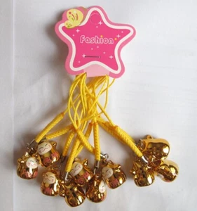 New 60 pcs Cartoon Cat Jingle Bells Lanyard DIY Making Accessories keychians - Picture 1 of 1