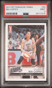 2017 Rittenhouse WNBA Nia Coffey Rookie PSA 9 San Antonio Stars Atlanta Dream - Picture 1 of 2