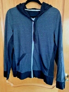 Abbot & Main Women's Full Zip Hoodie Gray/Black Size: S Imported - Picture 1 of 3