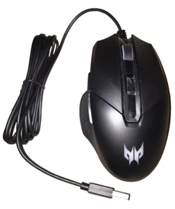 Acer Predator Wired Gaming Mouse, Model# MOM2UO, Color Black - Picture 1 of 4