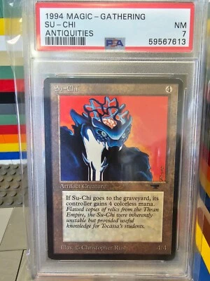 1994 Magic the Gathering Antiquities Su-Chi PSA NM 7 - Image 1 of 2