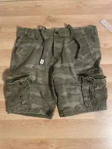 Pantalones Cortos de Carga Vintage Abercrombie & Fitch Camuflaje Cordón Para Hombres 36 Militares - Imagen 1 de 7