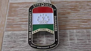 USMC MSG US Embassy Duschanbe Tadschikistan 241st Birthday Ball Challenge Coin #A447 - Bild 1 von 8