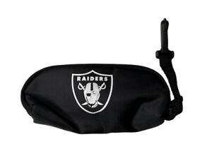 NEW Las Vegas Oakland Raiders NFL Zippered Clip on Bag Case 5.5 X 2.25 x1.5"