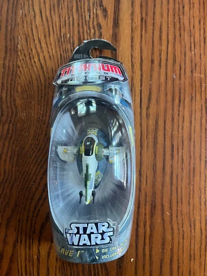 Star Wars Die Cast Titanium Slave 1 Jango Fett's MIP 525 Foto 1 de 3