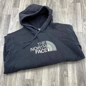 THE NORTH FACE Graphic Print Pullover Black Sweatshirt Hoodie Men's Size XL - Picture 1 of 7