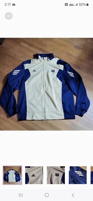 Adidas Notre Dame Full Zip Jacket Men's L — 第 1/4 张图片