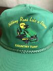 Vintage John Deere SnapBack Hat Nothing Runs Like A Deere Country Turf 