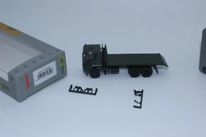 Herpa 746526 Iveco TRAKKER 6x6 Abrollflat-Lkw German Military H0 1:87 New Boxed - Picture 1 of 6