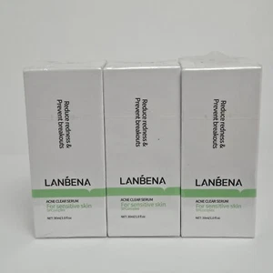 LANBENA Acne Clear Serum For Face 10% Salicylic Acid 30 ml Lot of 3 Exp 10/2026 - Picture 1 of 6