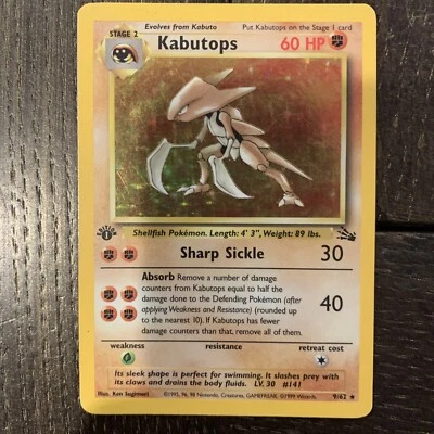 1st Edition Kabutops WOTC Holo Pokemon Card Rare  - Image 1 of 4