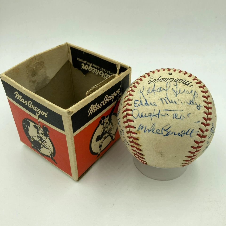Eddie Murray Pre Rookie 1975 Asheville Orioles Signed Minor League Baseball JSA - Image 1 of 4