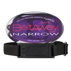 Cinturón Elástico Beltaway Ajustable Hebilla Plana ESTRECHO Negro Talla Única - Imagen 1 de 1