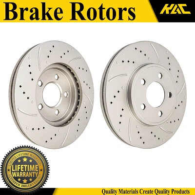 Pair Front Disc Brake Rotors for Ford Crown Victoria 2003 2004 2005 2006-2011 - Imagem 1 de 4