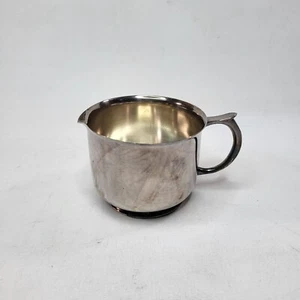 Taza de plata Armor Silver Co vintage con caño salsa salsa taza con mango - Imagen 1 de 10