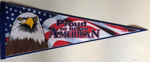 USA PROUD TO BE AN AMERICAN PENNANT NEW/MINT Cover