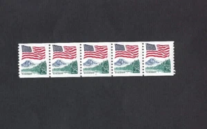 US Stamp Coil PNC5 Scott #2280a P#9 25c Flag over Yosemite Phos Paper, Mottled - Picture 1 of 2
