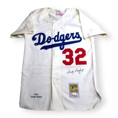 Sandy Koufax Signed Autographed M&N Jersey Brooklyn Dodgers 1955 JSA YY54641 - Image 1 of 4