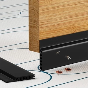 Door Draft Stopper, Door Sweep for Bottom of Door, Under Door Gap Filler, Wea... - Picture 1 of 7