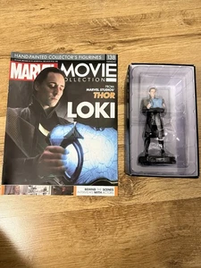MARVEL MOVIE COLLECTION ISSUE 138 LOKI EAGLEMOSS FIGURE MODEL THOR AVENGERS - Picture 1 of 2
