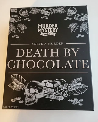 MURDER MYSTERY DEATH BY CHOCOLATE DINNER PARTY GAME BRAND NEW SEALED 6-8 PLAYERS - Image 1 of 4