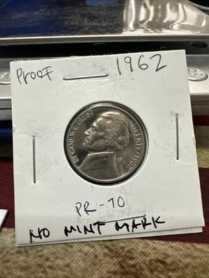 1962 Proof Nickel No Mint Mark  L@@K It’s A Beauty PR69? Almost A Full Step🔥 - Image 1 of 4