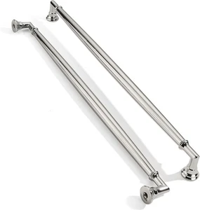 2 Stück 10 Zoll Loch Mitte poliertes Nickel Schrankgriffe Solide Schwerlast Kabine... - Bild 1 von 5