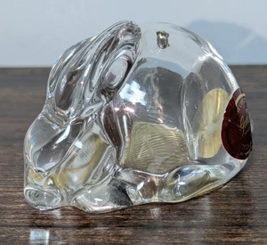 Vtg Gorham Czech Republic Fine Crystal Bunny Salt or Pepper-Single & Needs Mate - Picture 1 of 7