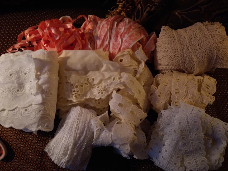 美丽复古 Guipure 蕾丝法国风格 10 张,共见照片套装 — 第 1/3 张图片