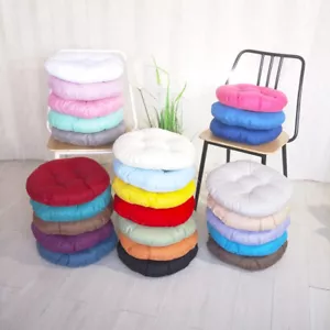Round Seat Pad Cushion Chair Stool Booster Garden Dining Office Patio Meditation - Picture 1 of 129