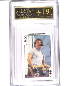 Bruce Springsteen 1986 Dandy Rock'N Bubble 2 Clubs GRADED ASG 9 NM #AJ - Picture 1 of 2