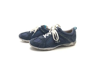 Geox Damen Halbschuhe Schnürer Loafers Comfort Blau Gr. 40 (UK 6,5) - Picture 1 of 8