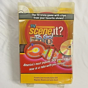 TV Scene It? To Go! Mattel's- Travel DVD and magnetic game board Sealed - Picture 1 of 6