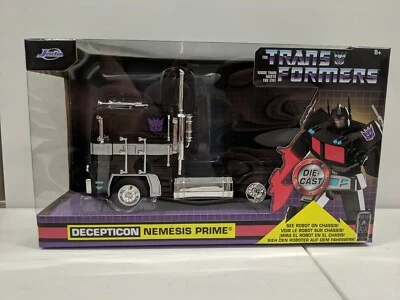 Jada 1:24 Hollywood Rides Transformers Nemesis Optimus Prime 33490 Black Diecast - Image 1 of 4