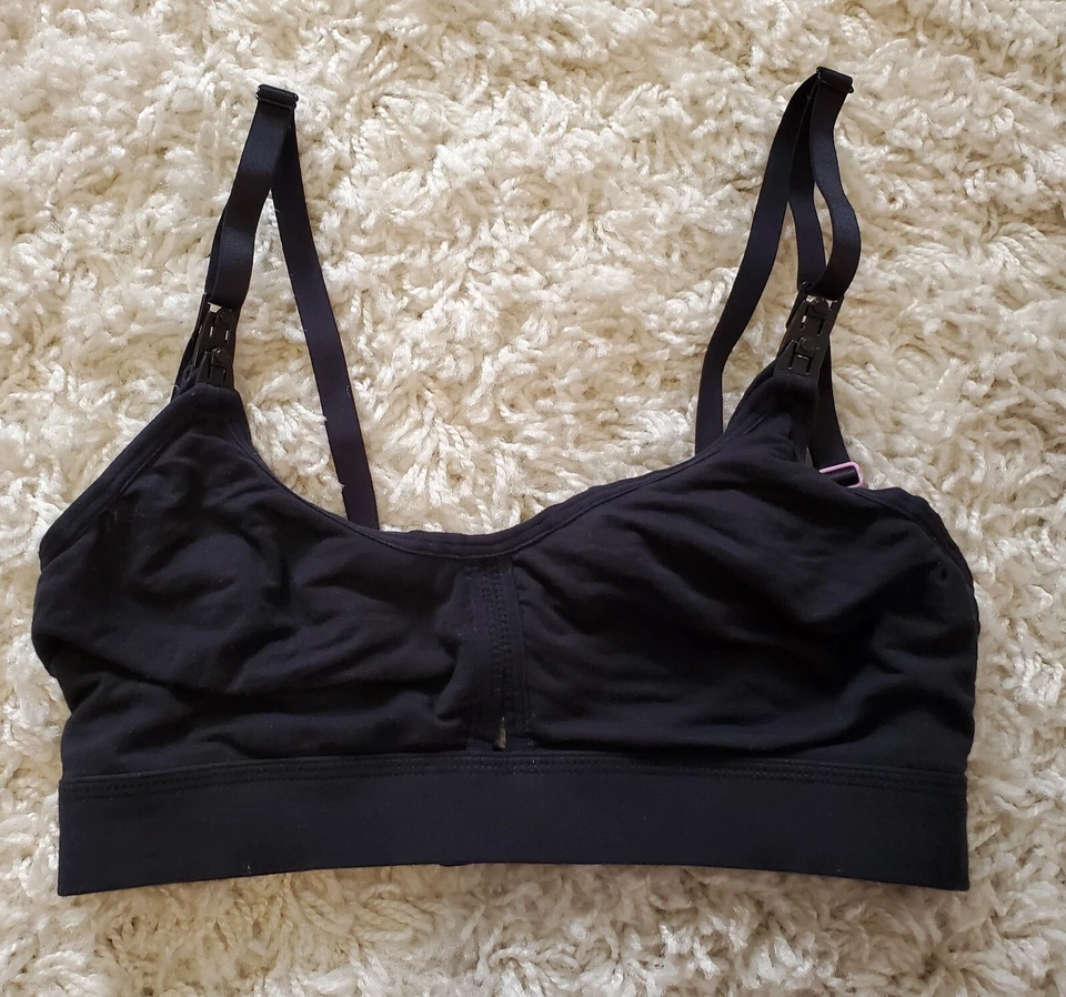 Женский бюстгальтер с замочной скважиной Simple Wishes Super Mom для кормления и накачки черный размер M - Изображение 1 из 4