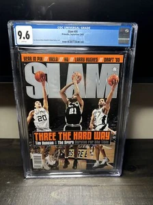 CGC 9.6 NEWSSTAND EDITION Slam Magazine(original)-Tim Duncan-September 2005 - Picture 1 of 1