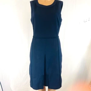 Vestido Tory Burch tejido de algodón sin mangas talla M forrado azul marino - Imagen 1 de 9