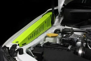 Perrin Neon Yellow Aluminum Fender Shrouds for 2015-2021 Subaru WRX & STI - Picture 1 of 5